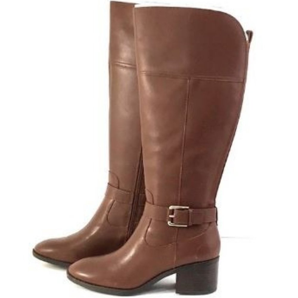 Marc Fisher Wide Calf Leather Tall Shaft Boots